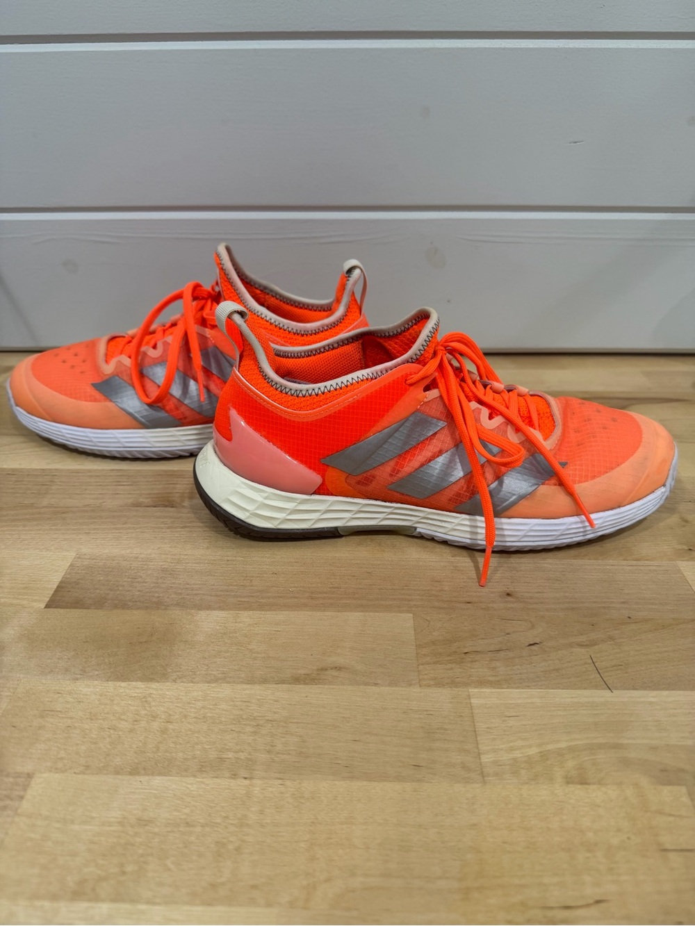 adidas Women's Neon Orange Athletic Shoes  Lightstrike Adizero Ubersonic